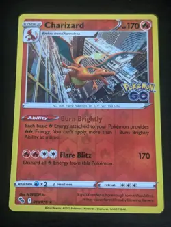 Pokemon TCG Charizard 010/078 | Pokemon Go | NM | Reverse Holo - Image 1