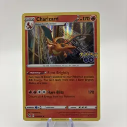 Pokemon TCG Charizard Pokemon Go 010/078 Holo Holo Rare MINT - Image 1