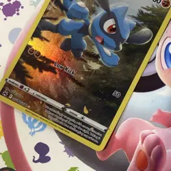 Pokemon TCG Riolu Holo Ultra Rare Crown Zenith: Galarian Gallery GG26/GG70 NM! - Image 2