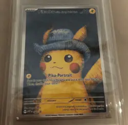 Pikachu with Grey Felt Hat - Yellow, Red, Blue, Grey Card - Image 1