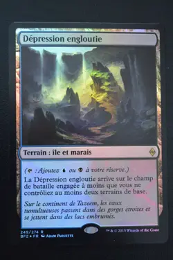 Magic The Gathering MTG SUNKEN HOLLOW FRENCH FOIL Battle for Zendikar NM - Image 1