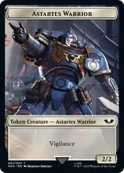 Foil - Astartes Warrior (001) // Robot Double-Sided Token (Surge Foil) - 1 // 2 - Image 1