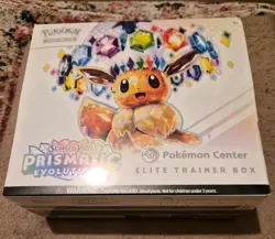 Pokemon TCG Prismatic Evolutions Pokemon Center ETB Sealed (No Tears) - Image 1