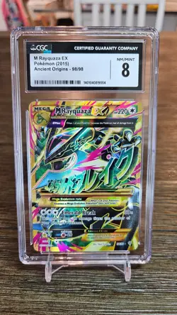 Pokemon Ancient Origins - Rayquaza Ex 98/98 - CGC 8 - Image 1