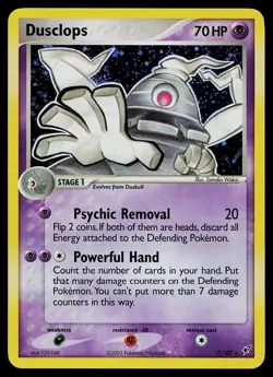 Pokemon Card - Dusclops Deoxys 7/107 Holo Rare - Image 1