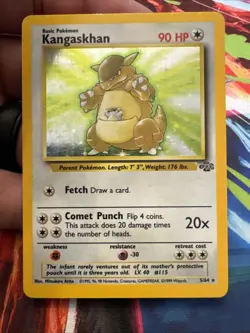 Pokemon TCG Kangaskhan Jungle 5/64 Holo Unlimited Holo Rare - Image 1