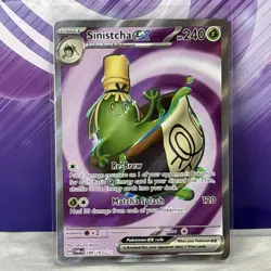 Pokemon TCG Sinistcha ex 189/167 SV06: Twilight Masquerade Ultra Rare Near Mint - Image 1