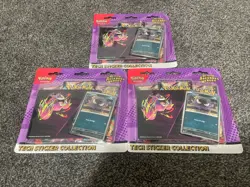 Lot of 3 Ascended Heroes Tech Sticker Collection Ghastly Promo Pokemon TCG - Image 1