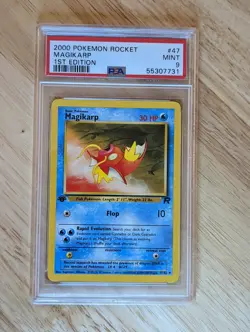 1999 Pokemon Fossil 1st Edition Cloyster 32 PSA Mint 9 - Image 1