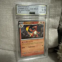 2024 Pokemon Paldean Fates Charmeleon 008/091 - AGS 9.5 - Mint+ - Image 1