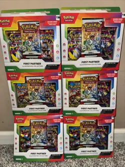 Pokemon TCG First Partner Illustration Collection Lot of 6 - Image 1