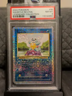 2002 Pokemon Legendary Collection Squirtle Reverse Holo #95/110 PSA 8 - Image 1