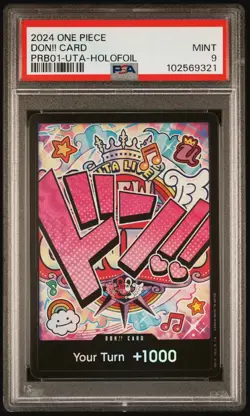 PSA 09 UTA DON!! CARD 2024 ONE PIECE PREMIUM BOOSTER -ONE PIECE CARD THE BEST - Image 1