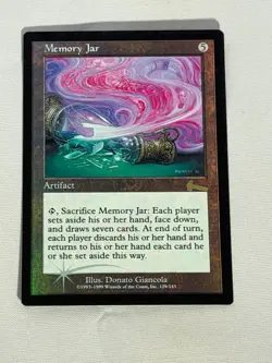 MTG FOIL Memory Jar Urza's Legacy Magic the Gathering - Image 1