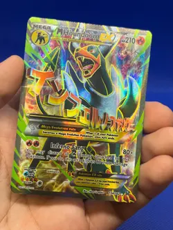 Pokemon XY BREAKthrough Mega M Houndoom EX 154/162 Full Art Ultra Rare LP/MP - Image 2