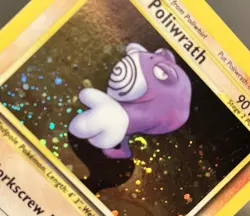 deadly Fart Swirl 🌀 Poliwrath 9/75 ~ Pokemon ~ Neo Discovery ~ Holo Rare ~ LP - Image 1