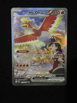 Ethan’s Ho-Oh EX 230/182 SIR Destined Rivals NM Pokemon TCG Special Illustration - Image 1
