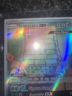 Pokemon TCG Stakataka GX Celestial Storm 176/168 Holo Secret Rare - Image 2