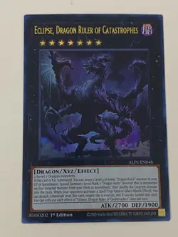 Yugioh Eclipse Dragon Ruler of Catastrophes x 3 - 1st Ultra Rare NM Free Holo - Image 4