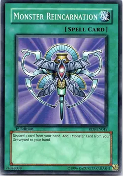 Yugioh: Monster Reincarnation - RDS-EN045 - Super Rare - 1st Edition - MP - Image 1