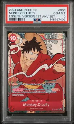 One Piece English Version 1st Year Anniversary Set PSA 10 Sequential Set w/ BOX - Image 2