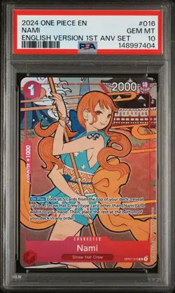 One Piece English Version 1st Year Anniversary Set PSA 10 Sequential Set w/ BOX - Image 4