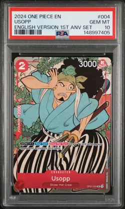 One Piece English Version 1st Year Anniversary Set PSA 10 Sequential Set w/ BOX - Image 5