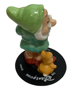 RARE DISNEY STORE SNOW WHITE FOREST FRIENDS DOC DWARF 2.5" PORCELAIN FIGURINE - Image 2