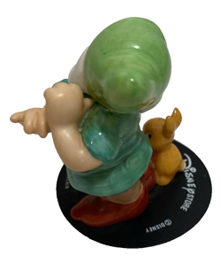 RARE DISNEY STORE SNOW WHITE FOREST FRIENDS DOC DWARF 2.5" PORCELAIN FIGURINE - Image 3