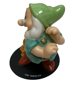 RARE DISNEY STORE SNOW WHITE FOREST FRIENDS DOC DWARF 2.5" PORCELAIN FIGURINE - Image 4
