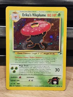 Erika's Vileplume 5/132 Holo Rare Gym Challenge WOTC 2000 LP/NM - Image 1