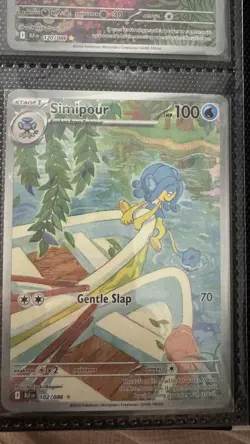 Simipour 102/086 Illustration Rare Black Bolt Pokemon TCG Card - Image 1