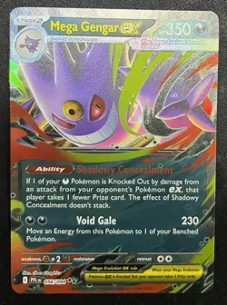 MEGA GENGAR EX 056/094 DOUBLE RARE PHANTASMAL FLAMES 2025 POKEMON NM - Image 1