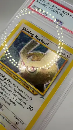 Shining Noctowl Holo 110/105 - Neo Destiny Pokemon Card WOTC - PSA 6 EX MINT - Image 2