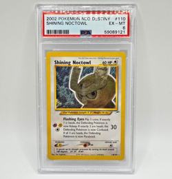 Shining Noctowl Holo 110/105 - Neo Destiny Pokemon Card WOTC - PSA 6 EX MINT - Image 3