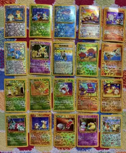 Pokemon Roman Vending Shiny Sticker Cards. NM+ To Mint. Bundle Of 40 Cards. - Image 1