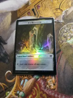 Icy Manalith / Elf Warrior MTG Kaldheim - Pack Fresh - - Image 1