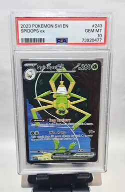POKEMON 2023 Spidops EX Special Illustration Scarlet & Violet PSA 10 #243/198 - Image 3