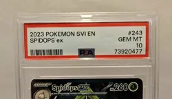 POKEMON 2023 Spidops EX Special Illustration Scarlet & Violet PSA 10 #243/198 - Image 5