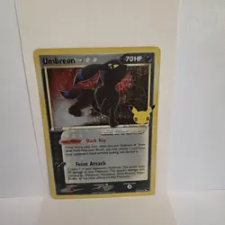 Pokemon TCG: Umbreon Gold Star 17/17 Celebrations 25th Anniversary NM - Image 1