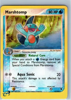 Marshtomp - EX Ruby & Sapphire 41/109 2003 - E Series - Pokemon - Reverse Holo - Image 1
