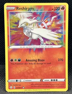 Pokemon TCG Reshiram 17/72 Shining Fates 17/72 - Image 1