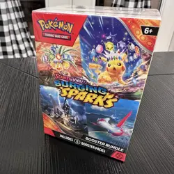 Pokemon TCG Surging Sparks Booster Bundle Factory Sealed 6 Booster Packs - Image 1