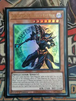 Dark Magician the Magician of Black Magic INFO-EN006 Ultra Rare NM 1st Yugioh - Image 1