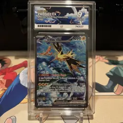 Pokemon Card Zapdos EX 202/165 Scarlet & Violet 151 ACE 9 MINT - Image 1