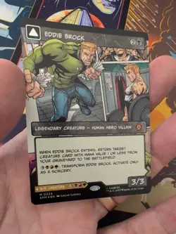 Eddie Brock Venom, Lethal Protector (0224) - Borderless M MTG Spider-Man Foil - Image 2