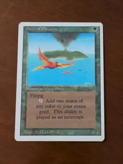 Birds of Paradise Revised 3rd Edition Lightly Played Third MTG - Image 1