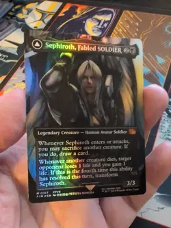 Sephiroth, Fabled SOLDIER NM (0317) (Borderless) Final Fantasy Foil Near Mint - Image 1