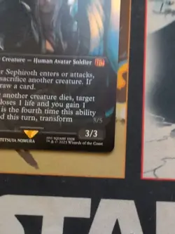 Sephiroth, Fabled SOLDIER NM (0317) (Borderless) Final Fantasy Foil Near Mint - Image 4