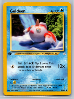 Goldeen (#45/64) - 1st Edition E - Neo Revelation LP Pokemon - Image 1
